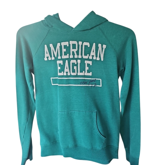 American Eagle Outfitters Sweaters - American Eagle Outfitters Women's Green Hoodie
